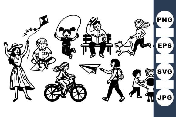 Download Kids Outdoor Play SVG Set - Outdoor play Collection