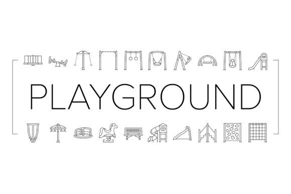 Download Playground Park Outdoor Play Icons Set V - Outdoor play Collection