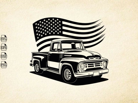 Download Vintage Truck SVG, Truck Clip Art Svg - Vintage truck svg Collection