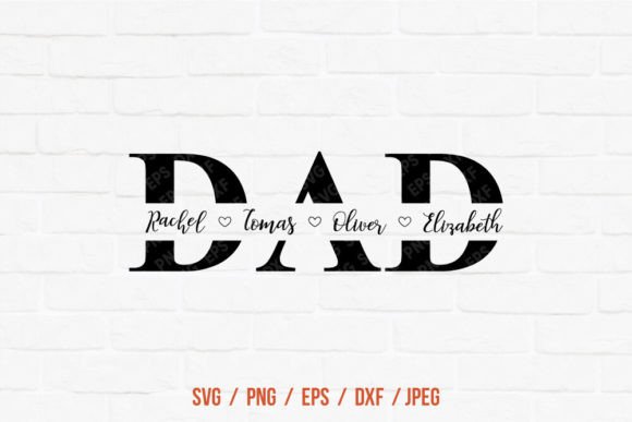 Download Dad Split Monogram Svg, Father's Day Svg - Split monogram Collection