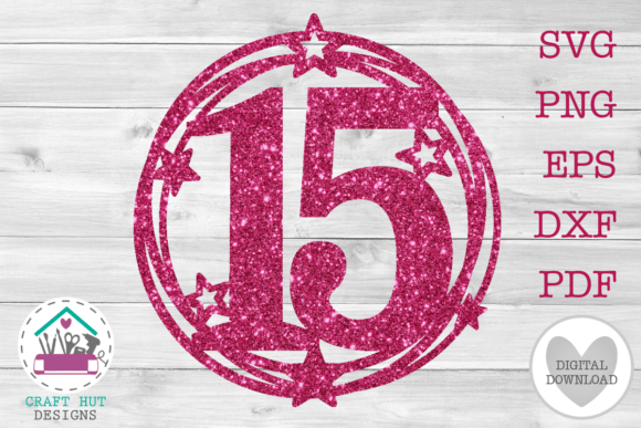Download 15th Birthday Cake Topper SVG Number 15 - Cake topper svg Collection